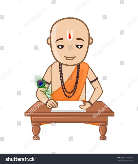 Saint Tulsidas Vector Illustration Stock Vector (Royalty Free ...