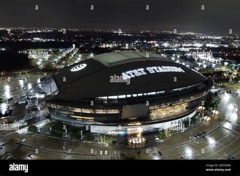 An aerial view of AT&T Stadium, Friday, Jan. 1, 2021, in Arlington, Tex ...