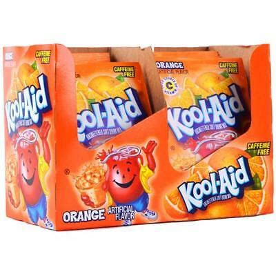 Bulk Box Kool-Aid Kool Aid Unsweetened Drink Mix Orange Flavour 48 x 4g ...