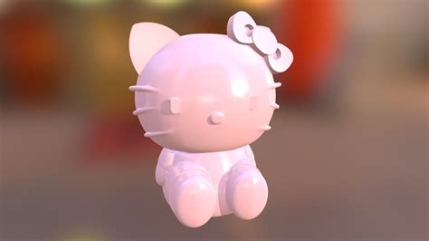 hello kitty sitting - Download Free 3D model by dav88 [a22a5ec] - Sketchfab