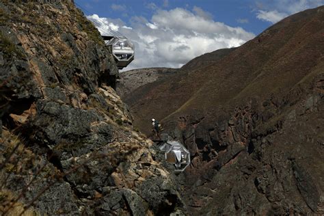 Sleep in a Transparent Pod Hanging Off a Cliff