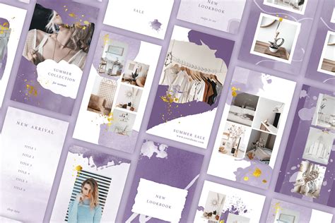 Lavender Instagram Templates on Behance