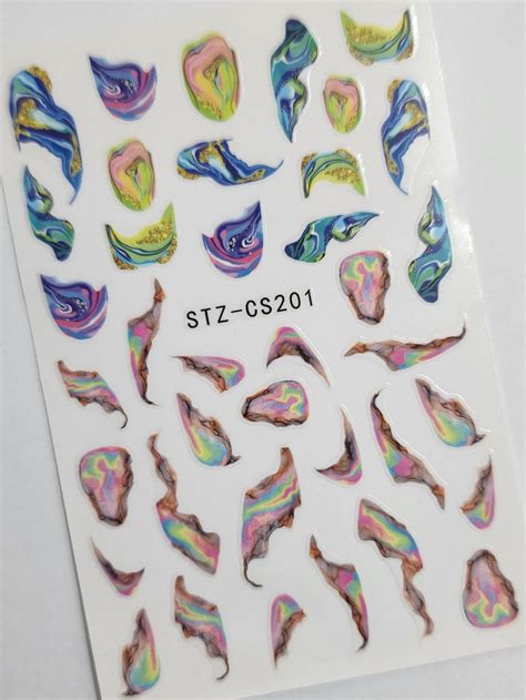 Stiker Marmol Colors – Lovely Nails