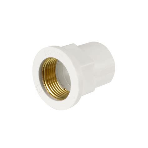 25mm Slip x 3/4-Inch Female Brass Thread PVC Pipe Fitting Adapters ...