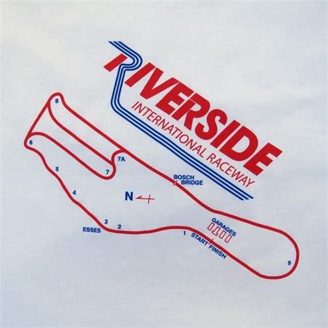 Riverside International Raceway track map T-shirt | Nascar race tracks, Riverside raceway, Nascar