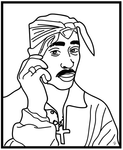 Tupac Coloring Pages