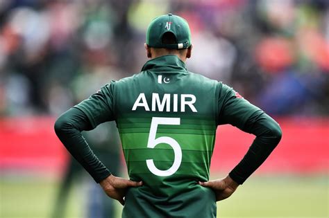 Mohammad Amir's name on the back of his jersey | ESPNcricinfo.com