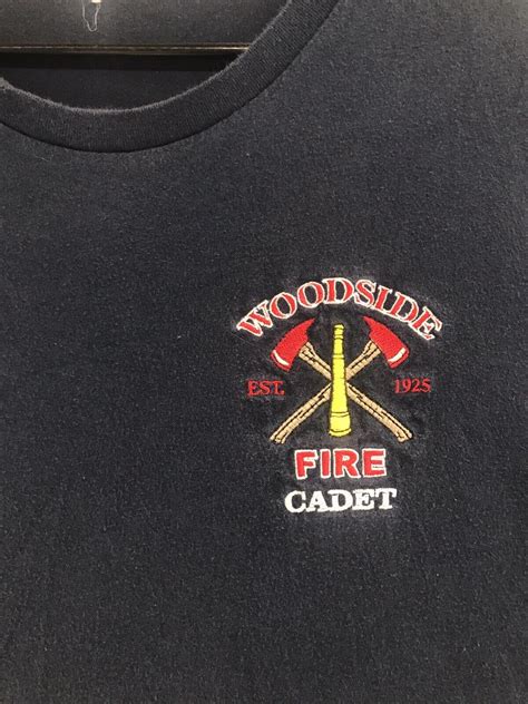 Woodside Fire Department Cadet Blue Short Sleeve T- S… - Gem