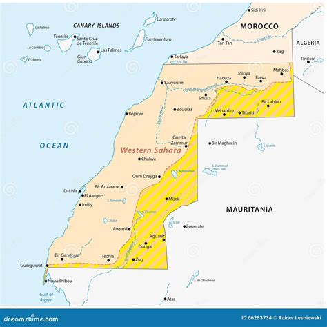 Western Sahara - Vector Map | CartoonDealer.com #100725523