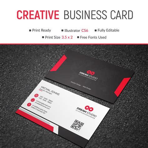 Free Business Card Template Download on Behance