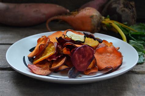 Baked Root Vegetable Chips | Dinner with Aura