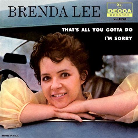 Brenda Lee - I'm Sorry (1960, Gloversville Pressing, Vinyl) | Discogs