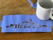 Nativity Christmas Coffee Mug made with Cricut Mug Press