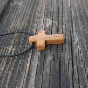 Cross Pendant Necklace, Christian Cross Pendant Necklace, Handmade Cross, Wooden Cross Pendant ...