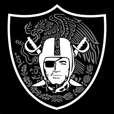 Mexican Shield - Raiders 4 Life Decal/Window Sticker | Oakland raiders ...