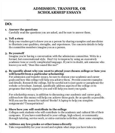 College Essay Template - 12+ Word, PDF Documents Download | Free ...