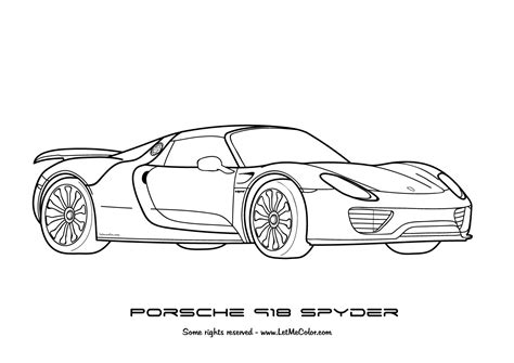 Porsche Coloring Pages - NigelropKent