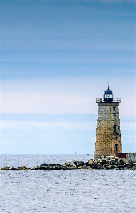 Did you know? Whaleback Lighthouse in Kittery, ME stands 50 feet high ...