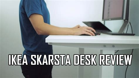 IKEA SKARSTA Sit Stand Desk Review - YouTube