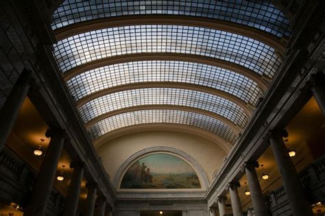 Premium Photo | Hall inside the Utah State Capitol Building