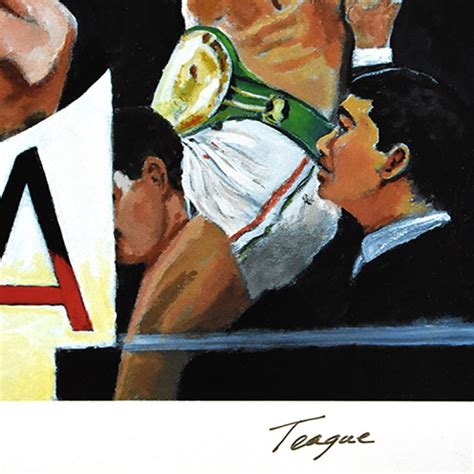 "Julio Cesar Chavez vs Oscar De La Hoya" LE 25x19 Lithograph by Teague ...