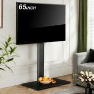 FITUEYES Swivel TV Stand with Mount, Corner Floor TV Stand for 32 39 42 50 55 60 65 Inch TVs ...