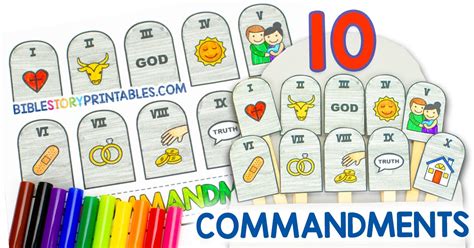 TenCommandmentsCraft - Bible Story Printables