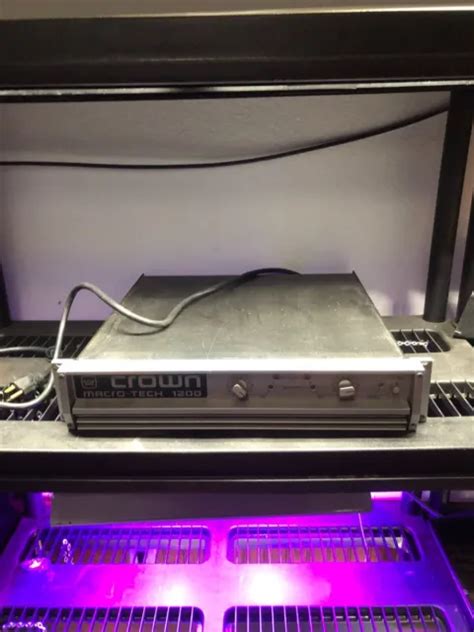 CROWN MT-1200 MICRO-TECH Series Rack Mount 2-Channel Power Amplifier-USED $150.00 - PicClick