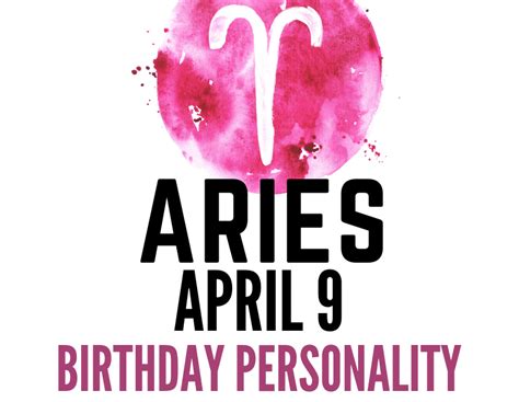 April 9 Zodiac Birthday personality | astroligion.com