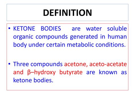 SOLUTION: Ppt ketone body metabolism - Studypool