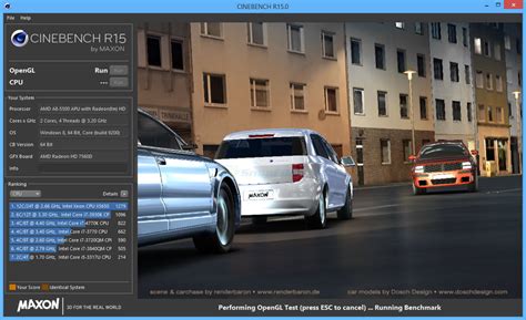 MAXON CINEBENCH screenshot and download at SnapFiles.com