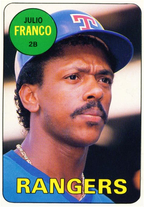 Texas Rangers Cards: Best Seasons: Julio Franco - 1991.