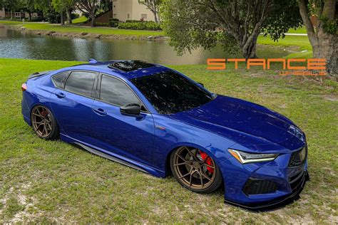 Acura TLX Type-S | Stance SF07 Satin Bronze (Custom) – Stance Wheels