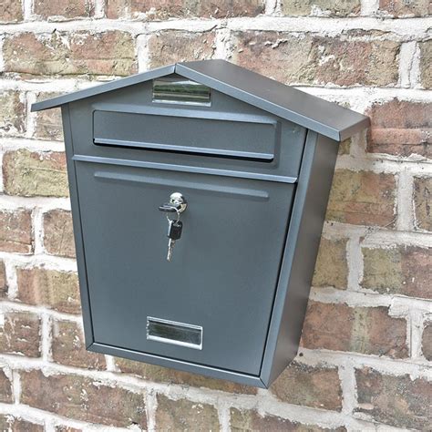 Thorpe Wall Mounted Post Box - Black Finish Wall Mounted Post Boxes ...