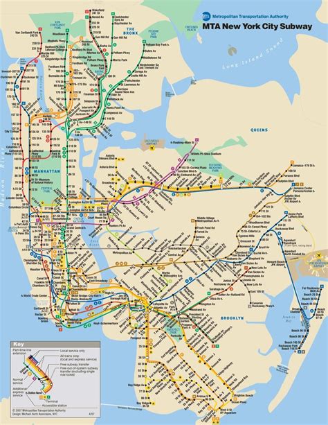 NYC public transportation map - New York public transportation map (New ...