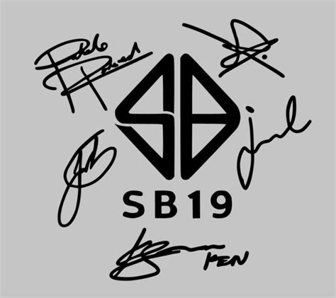 SB19 Logo with Signatures Decal | Vinyl Sticker WATERPROOF | Lazada PH