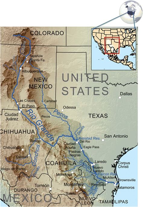 Watersheds of the Rio Grande Basin | Download Scientific Diagram