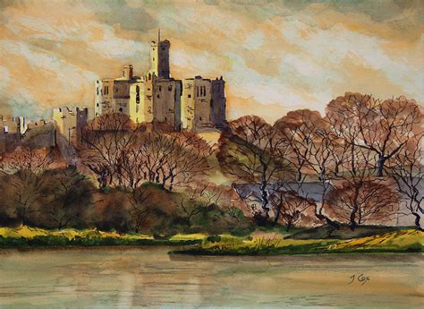 Warkworth Castle Painting by John Cox - Fine Art America