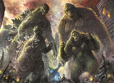 KING KONG VS GODZILLA 60th ANNIVERSARY | Art by G・N・A : r/Monsterverse