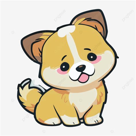 Cute Dog Sticker, Dog Clipart, Cute Clipart, Sticker Clipart PNG and Vector with Transparent ...