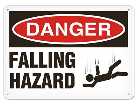 INCOM | DANGER - Falling Hazard Safety Sign