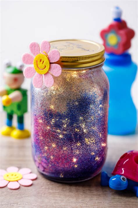 Diy Night Light Glitter Jar for Kids - Dodo Burd