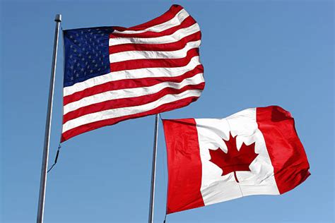 Royalty Free Canada Usa Canadian Flag American Flag Pictures, Images and Stock Photos - iStock