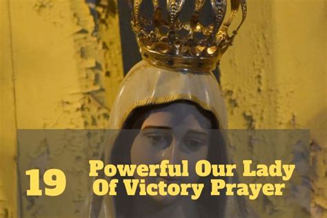 19 Powerful Our Lady Of Victory Prayer