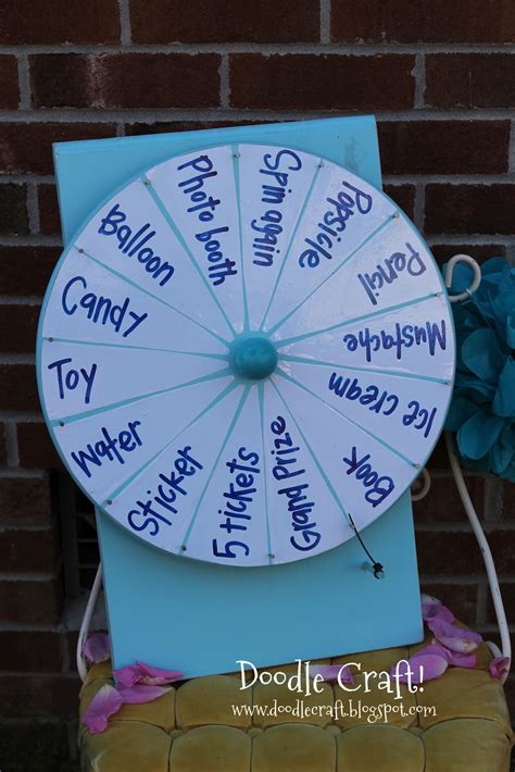 Doodlecraft: Super Spinning Prize Wheel DIY!