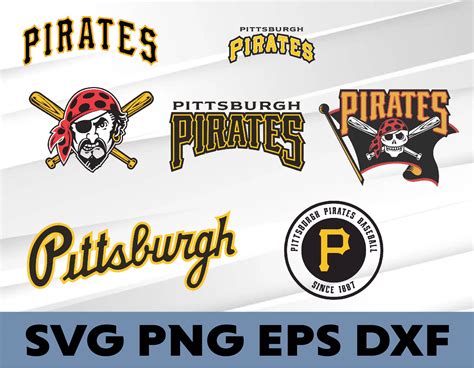 Pittsburgh Pirates logo, bundle logo, svg, png, eps, dxf - Inspire Uplift