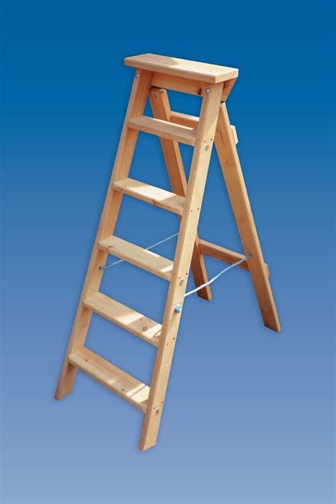 Industrial Swingback Wooden Step Ladders | Hulley Ladders