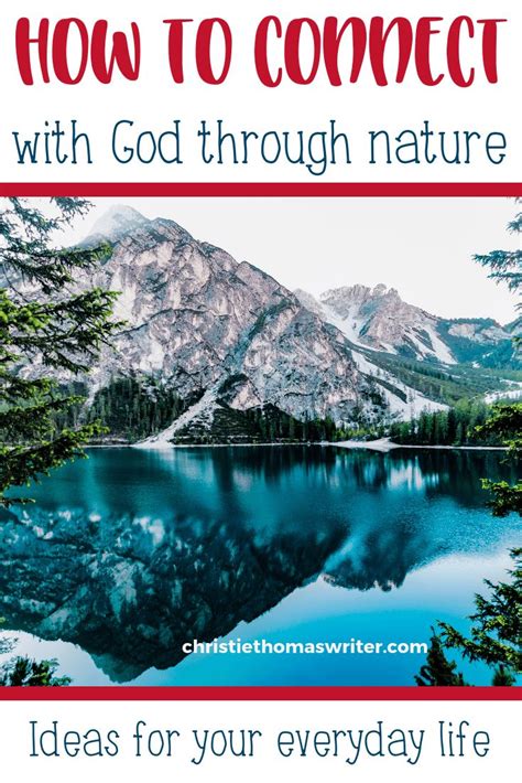 Connecting With God Through Nature | Connecting with god, Finding god, Nature