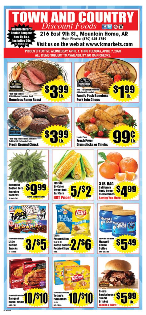 Mountain Home Ad - Town & Country Supermarkets