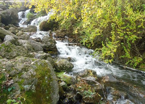 Lower part of a waterfall in Govenor Dodge State Park, Wisconsin image ...